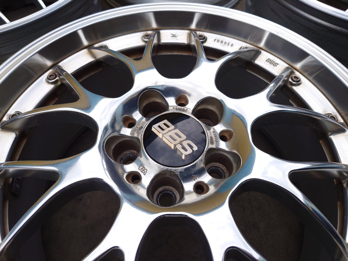 限定 鍛造 BBS RS-GT DB-SLD MP ミラーポリッシュ 18インチ 8J+40 