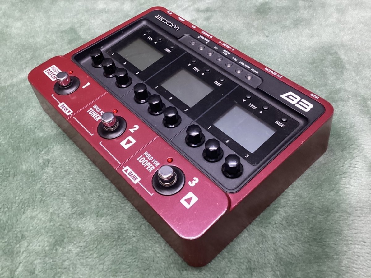 ZOOM/ズーム B3 ベース用 マルチエフェクター アンプシミュレーター