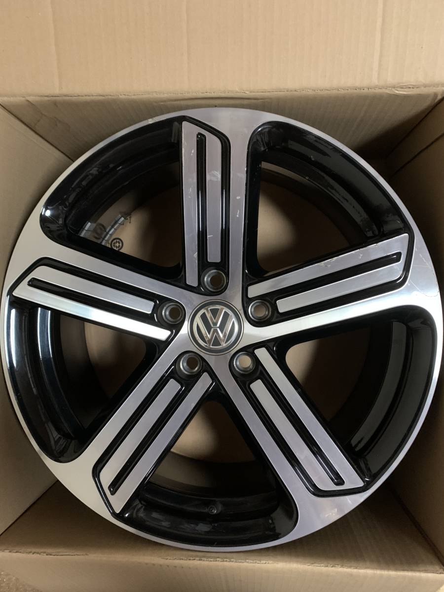 ゴルフ7R純正ホイール1本 送料無料 VW フォルクスワーゲン ゴルフ7R 純正アルミホイール 1本(5穴)｜売買