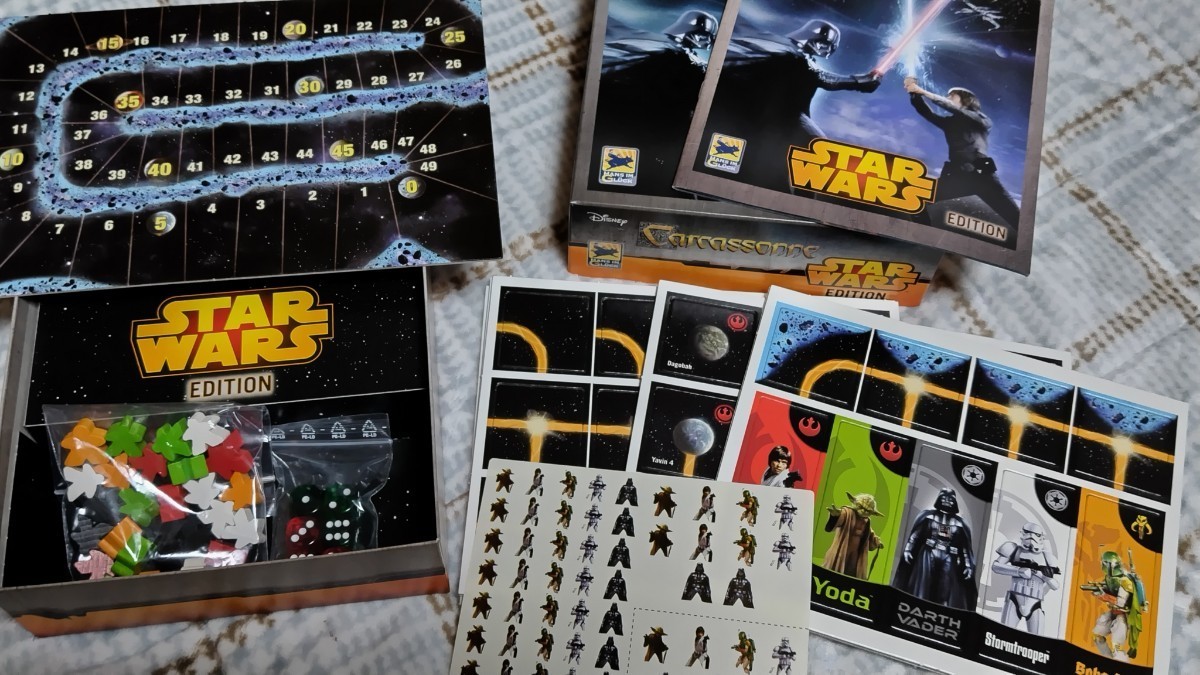 【正規品，豊富な】 【ボードゲーム】「カルカソンヌ：スターウォーズ」（Carcassonne: Star Wars Edition）《即決・送料無料》