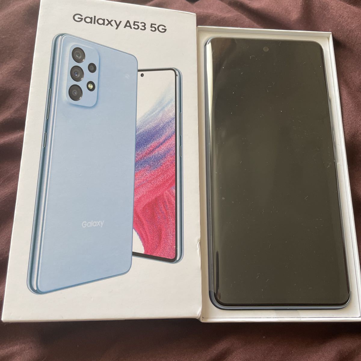 新品未使用 Galaxy A53 SCG15 awesome blue A53 Galaxy 5G △判定