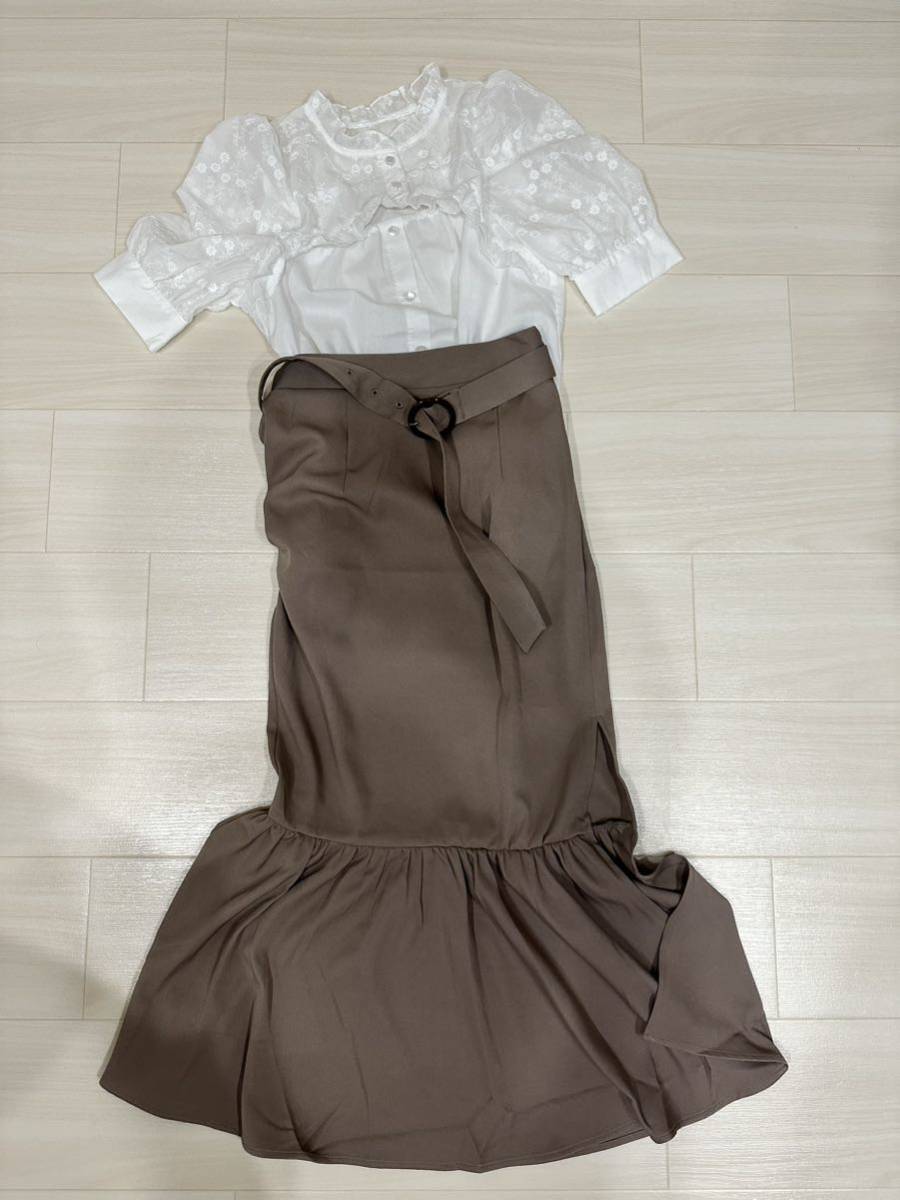 中古　シャツ　マーメイドスカート　セット
