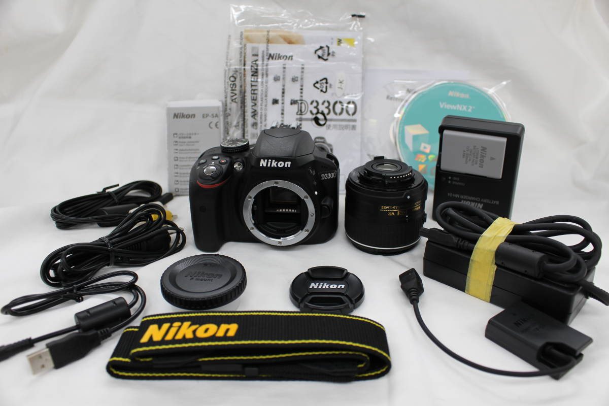 完動品 ニコン NIKON D3300 初心者おすすめ一眼レフ INFOボタン小傷あり お
