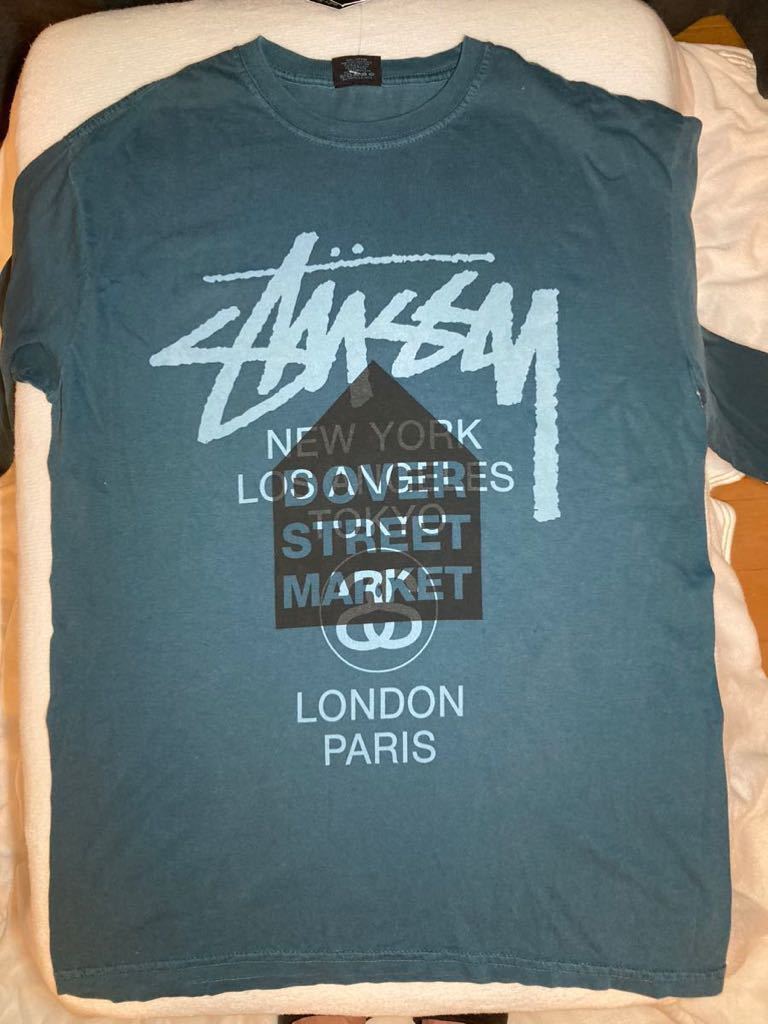 stussy x dsm world tour ロンT Mサイズ ブルー系 | VACHAMBER.COM