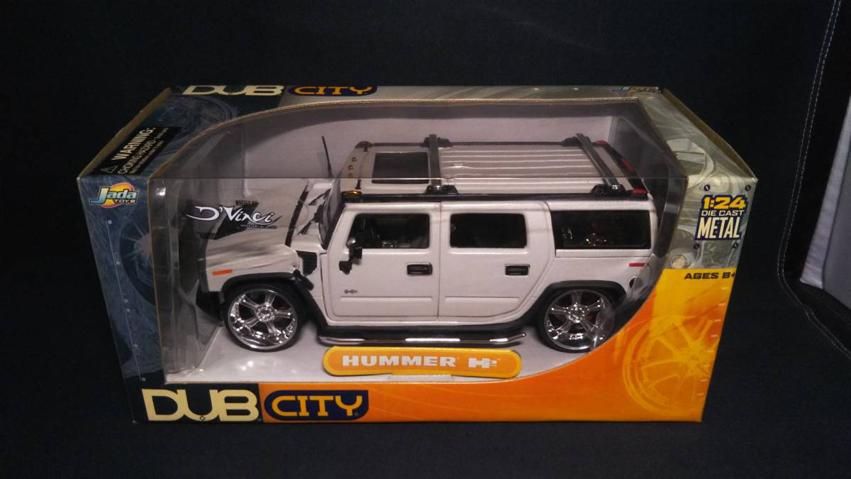 1/24 Jada TOYS HUMMER H2 DUB CITY ハマー ホワイト ビークル