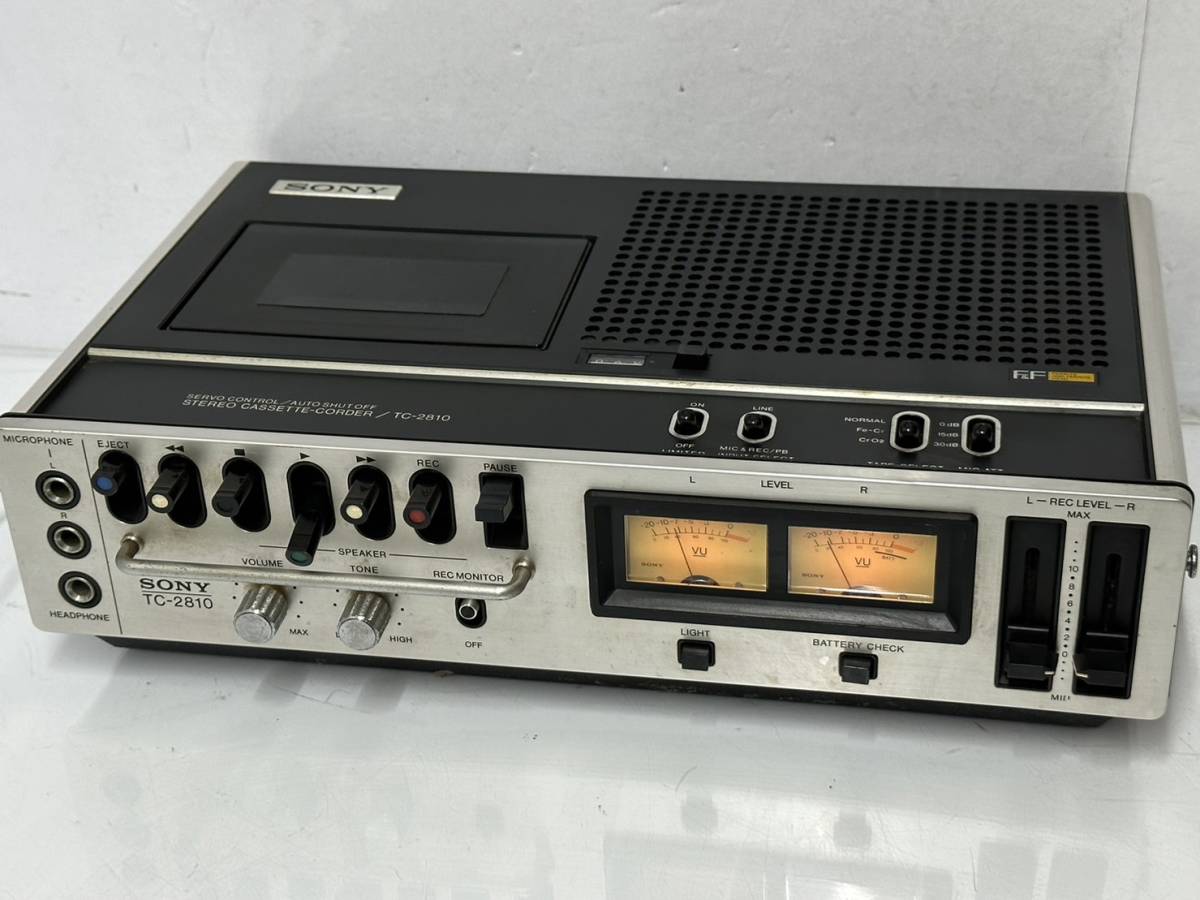 超激得，新作 SONY ソニー STEREO CASSETTE-CORDER TC-2810 カセットデッキ