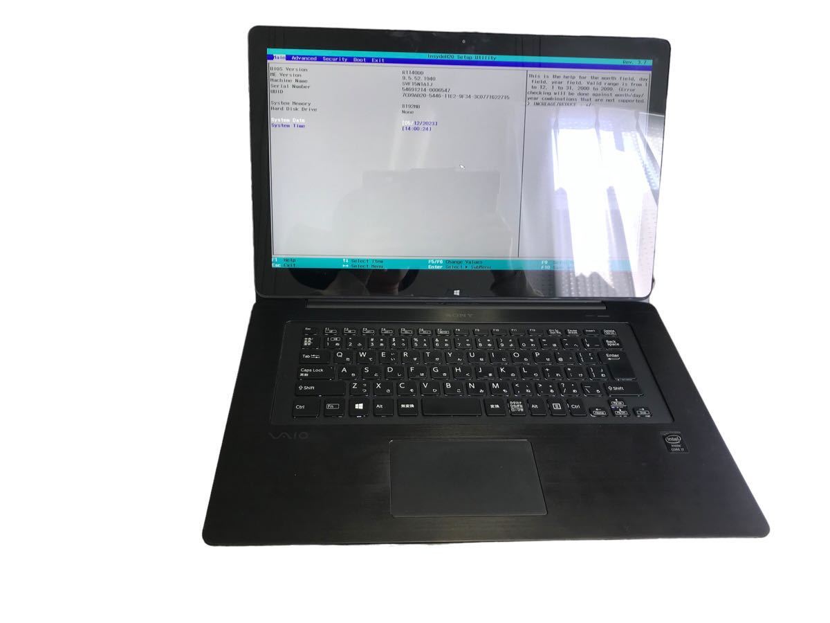 ジャンク》SONY SVF15N1A1J VAIO Core i7 4th メモリ 8GB SSD 無し