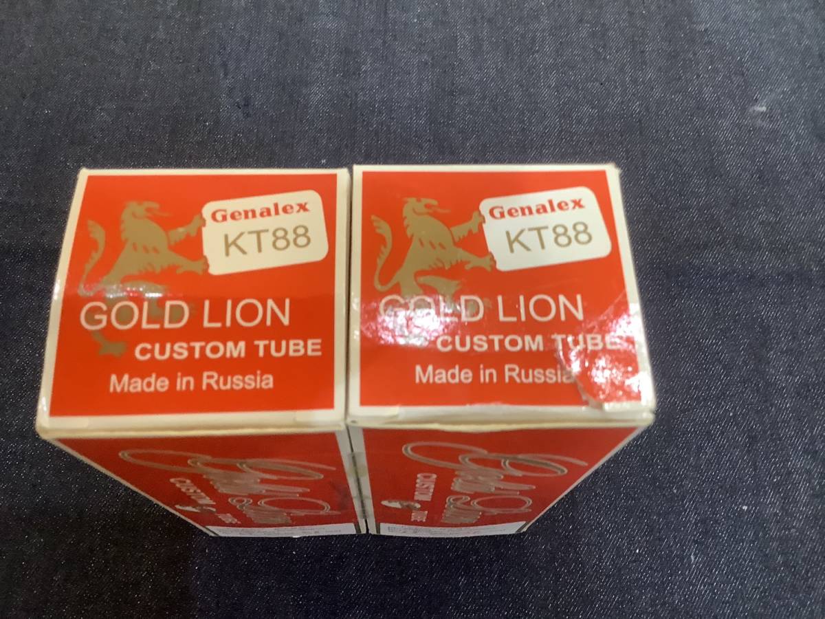 KT88 Lion Gold 真空管 | GOLD LION Genalex ペア - 2本 ゴールド