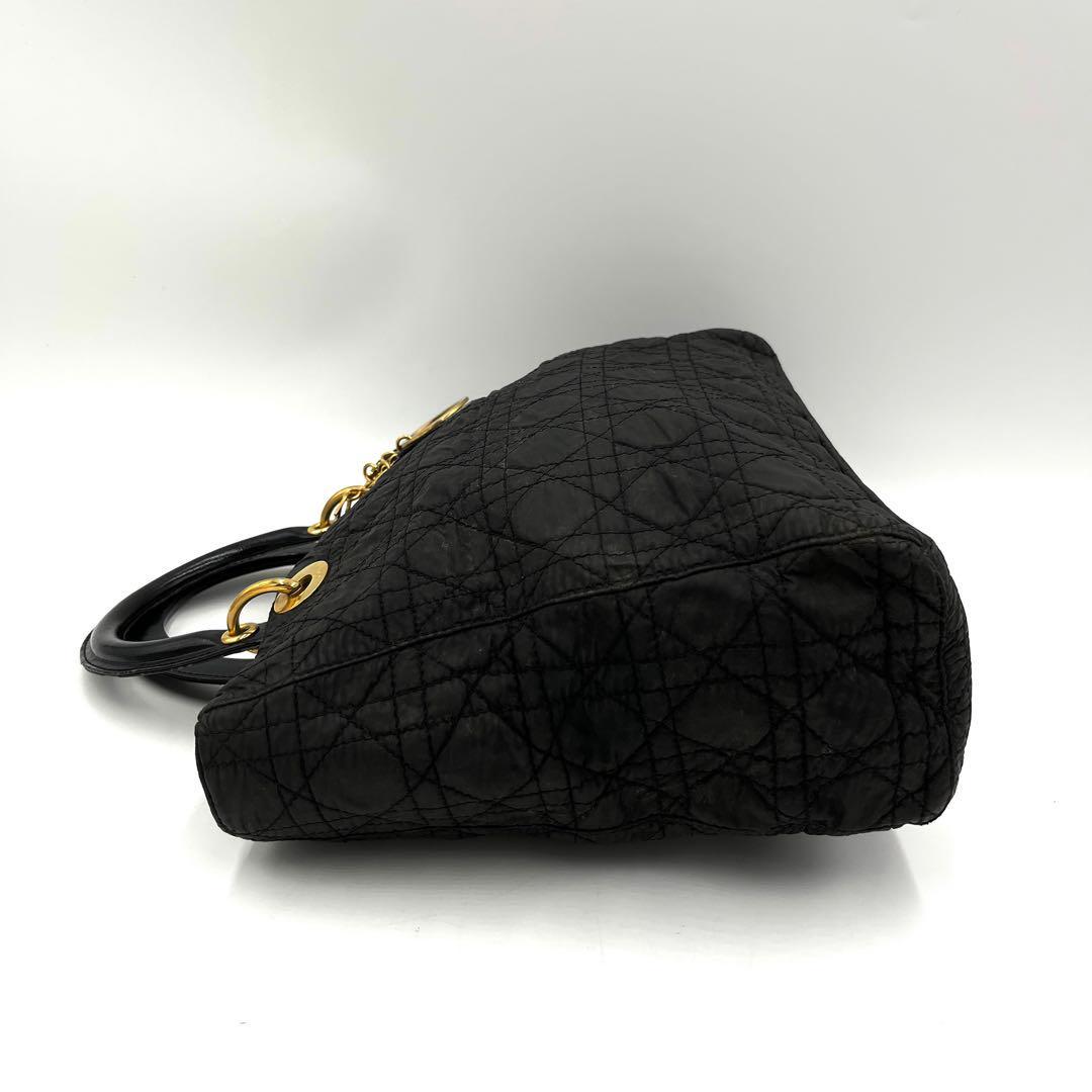 美品 Dior チェーンショルダーバッグ レザー ブラック 3way 美品 Dior チェーンショルダーバッグ レザー ブラック 3way
