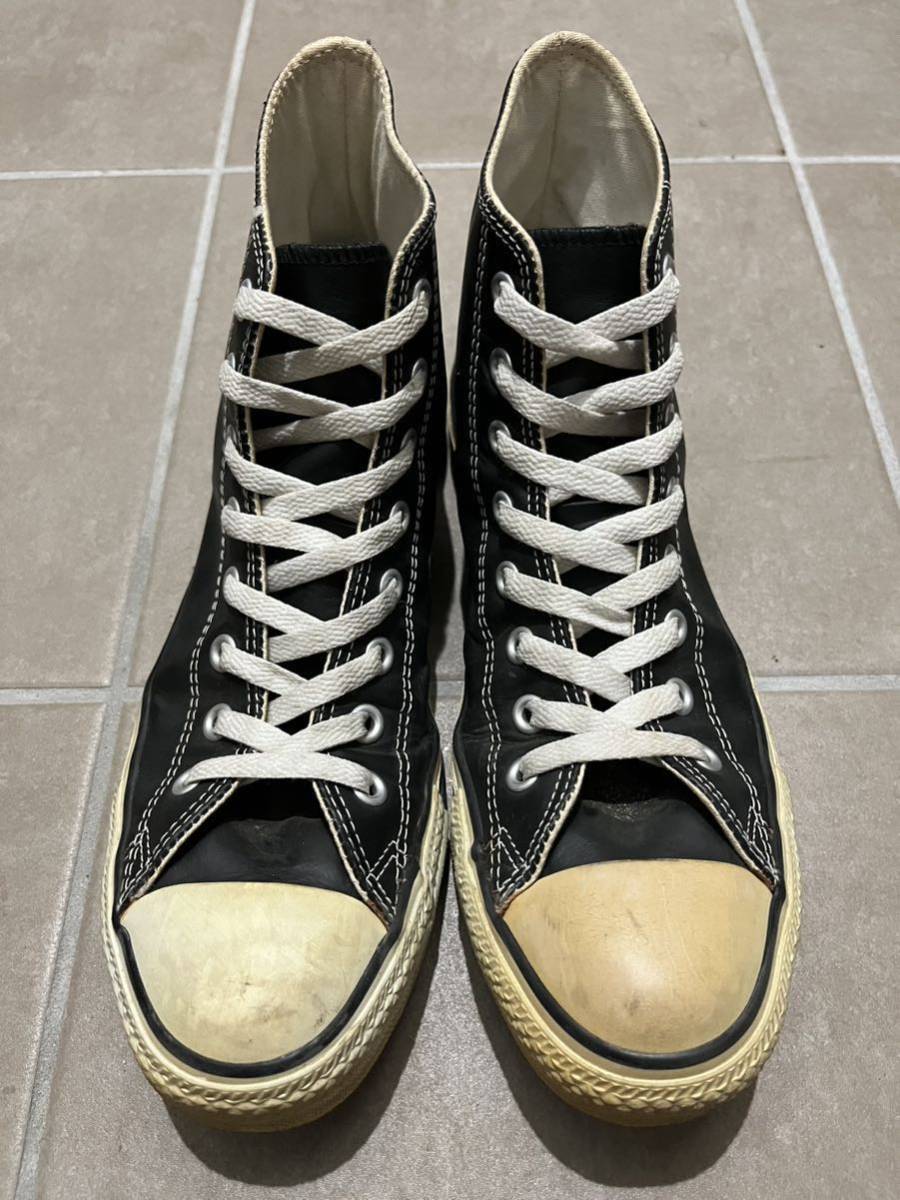 CONVERSE ALLSTAR HI BLACK レザー us9 27.5cm コンバースオールスター