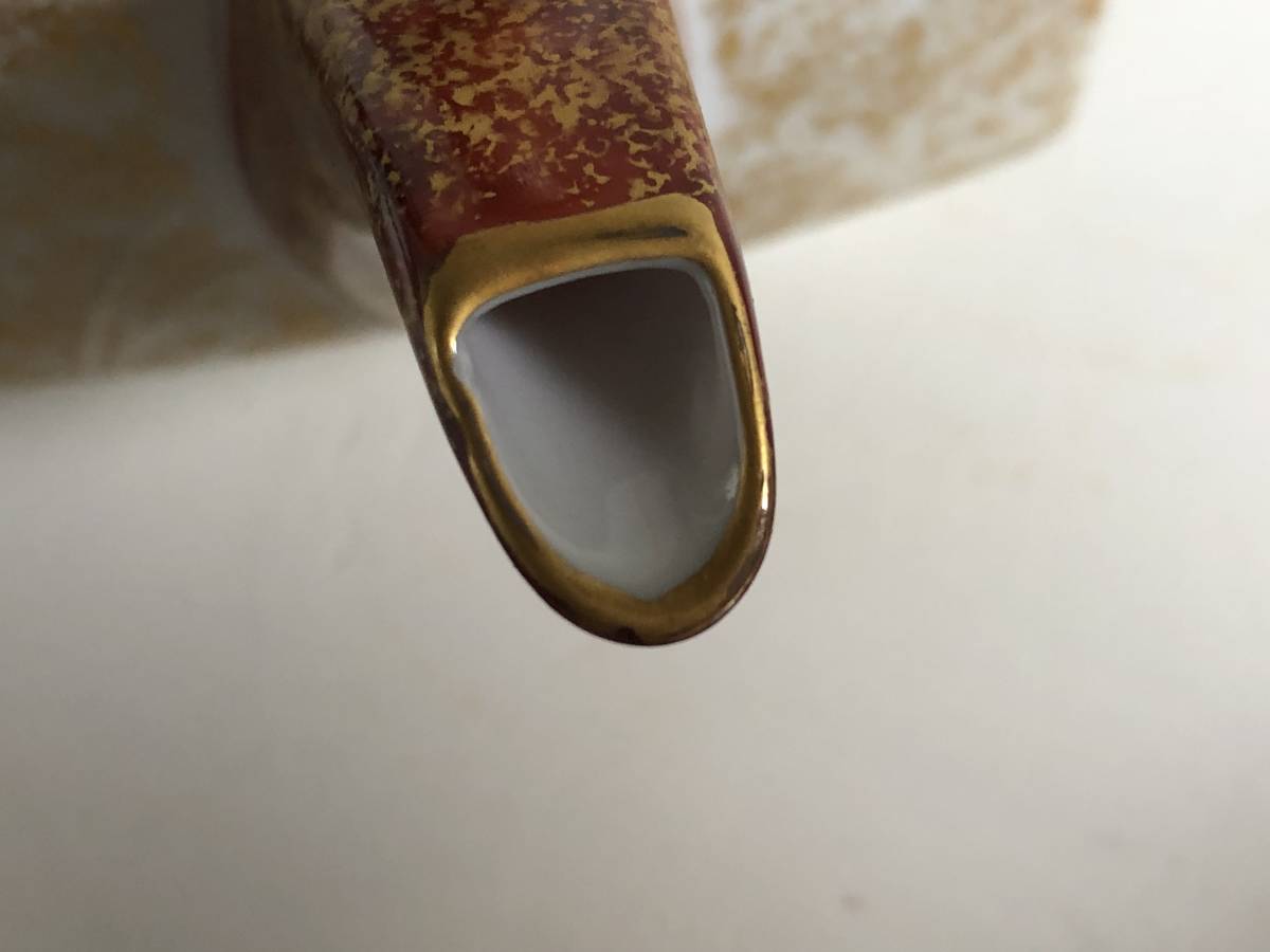幸山 手描き 金彩花 酒器揃え 銚子×1 盃×5