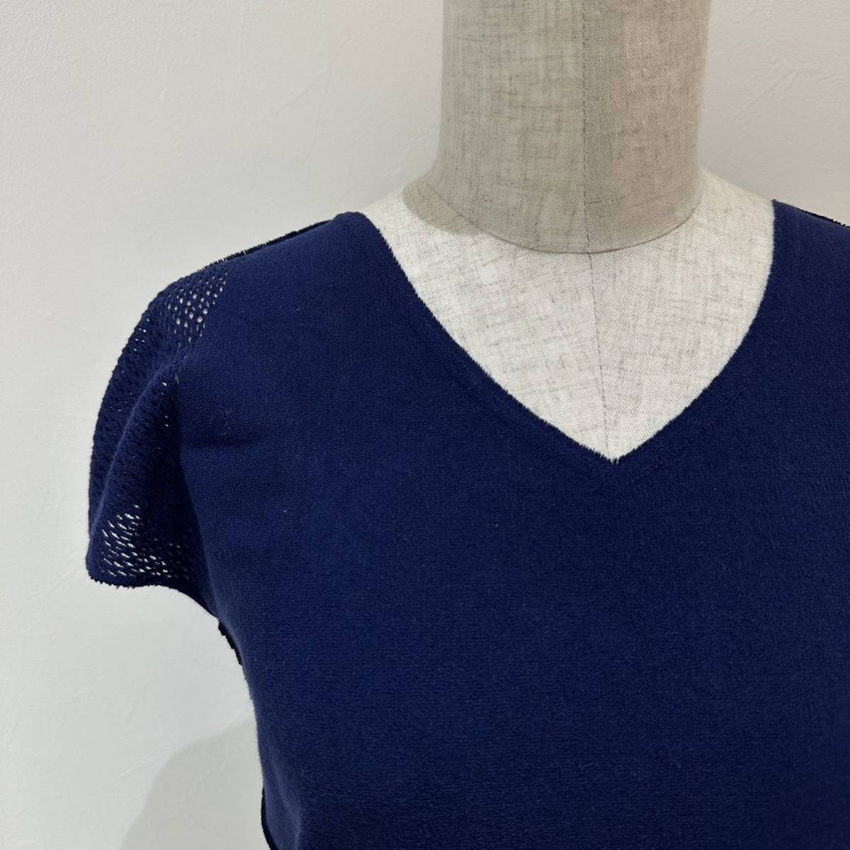 イッセイミヤケ フェットISSEY MIYAKE FETE 2WAYカラープリーツシャツ