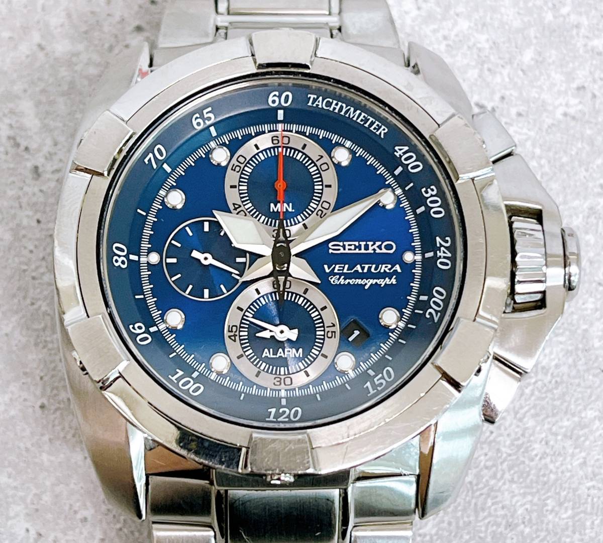 クロノグラフ ベラチュラ セイコー SEIKO 腕時計 VELATURA アラーム 
