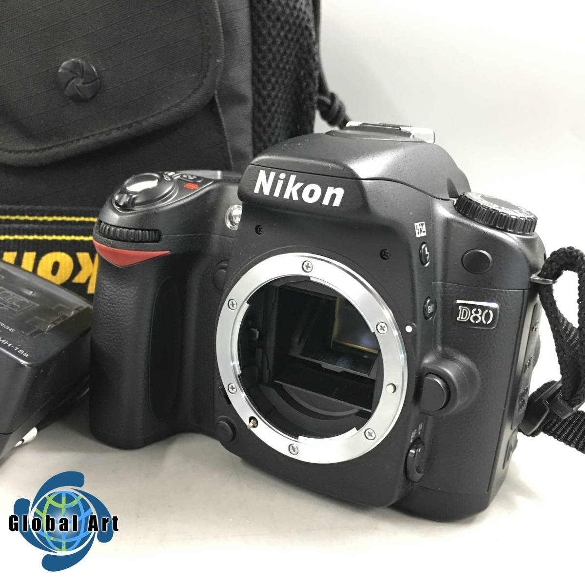 ★D04170/NIKON ニコン/デジタル一眼レフカメラ/AF/D80/ブラック/ケース・バッテリー付/通電OK
