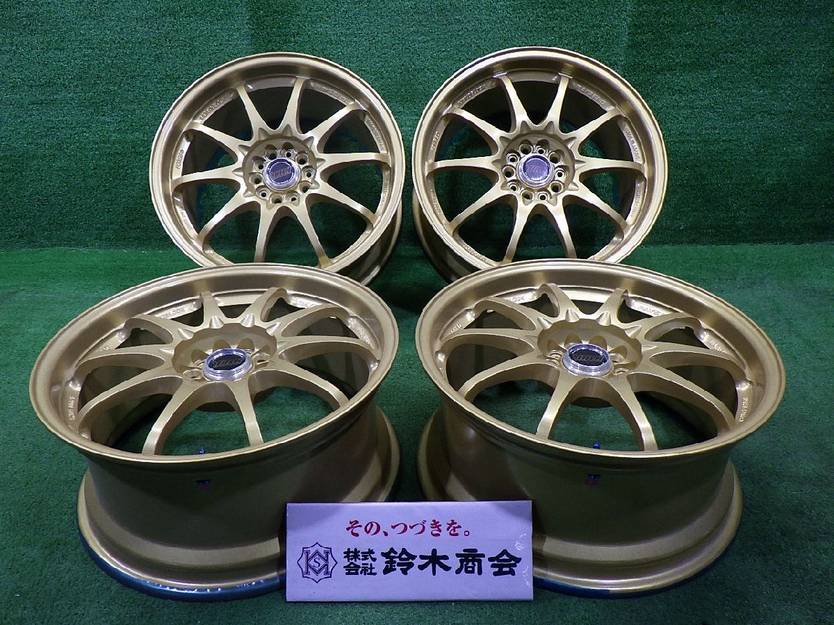 中古 17インチ 17×8J 5穴 レイズ ボルクレーシング CE28N 社外 アルミ