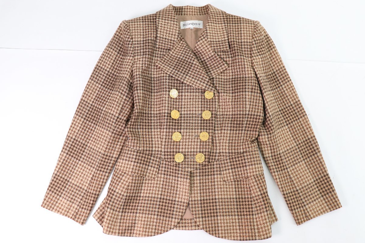 ☆38 美品☆イブサンローランYves Saint Laurent ウールジャケット 38