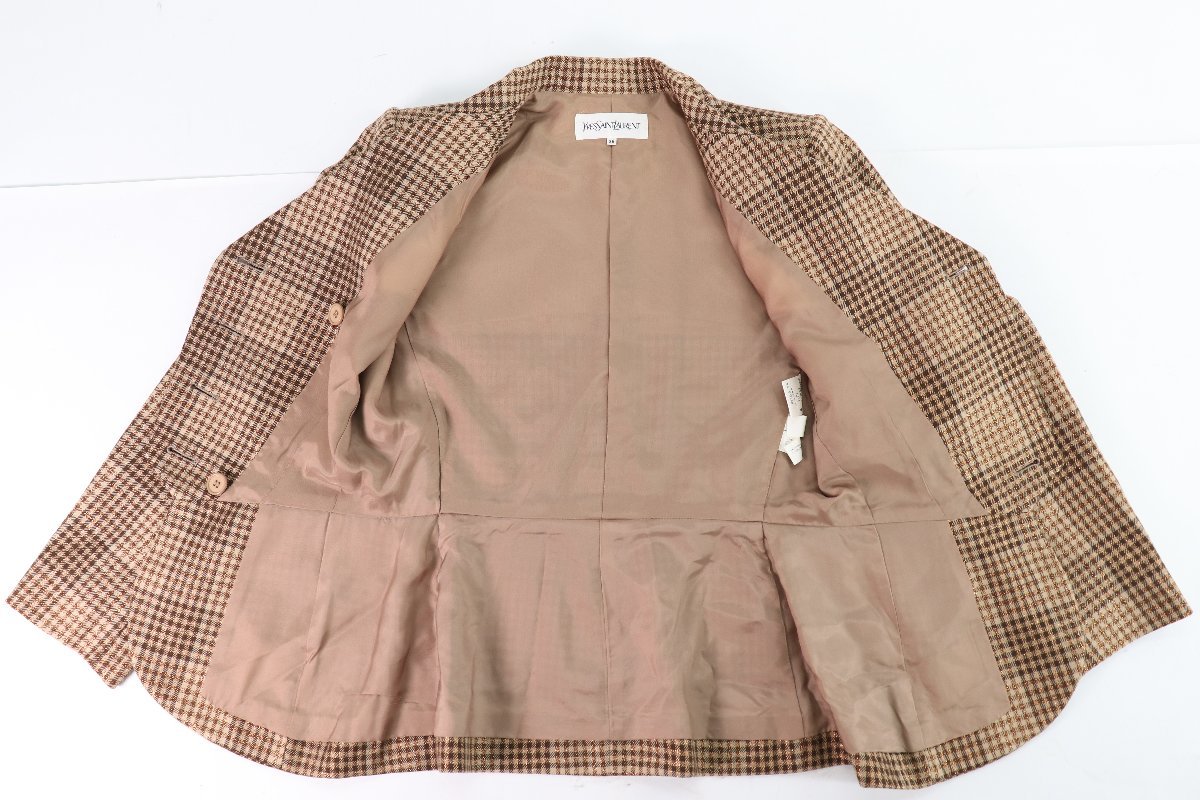 ☆38 美品☆イブサンローランYves Saint Laurent ウールジャケット 38