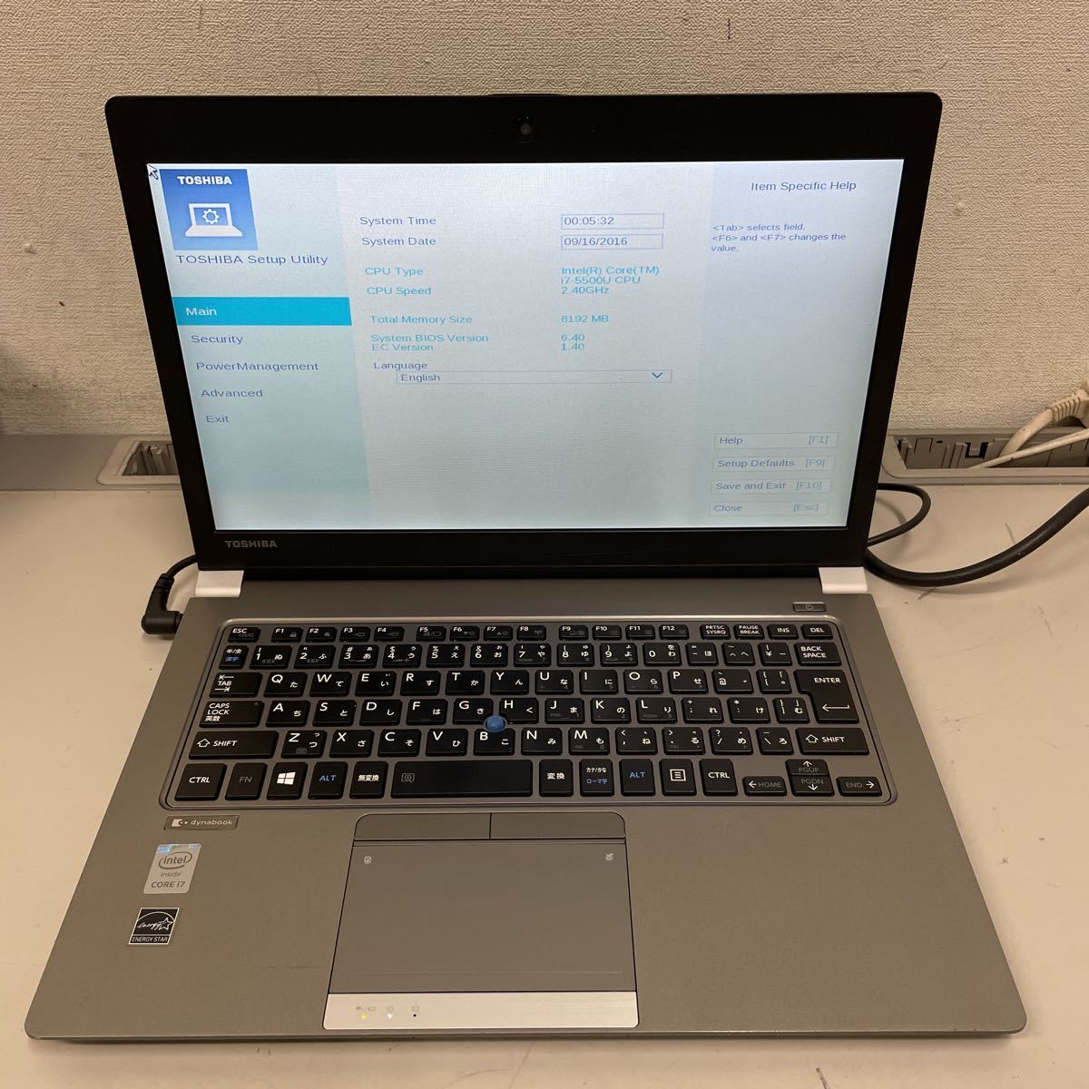 ホ21 東芝dynabook R63/P PR63PCADD47AD11 Core i7 5500U 8GB
