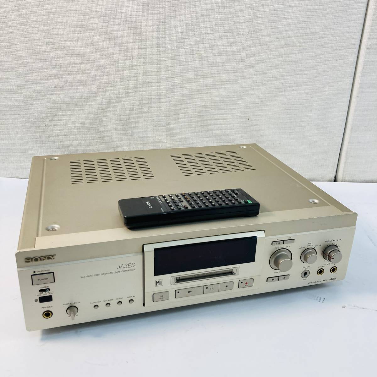 SONY MDデッキ MDS-JA3ES ソニー 【ジャンク】北TO2