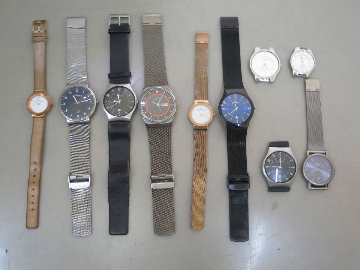 1円～△☆SKAGEN スカーゲン 腕時計 いろいろまとめて 計10点①