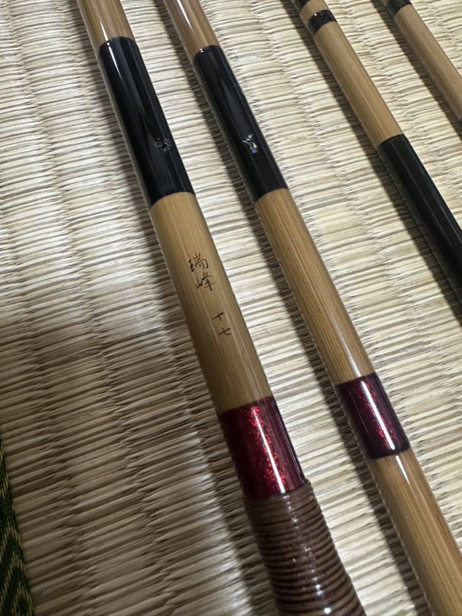 美品 希少】オリムピック 瑞峰 17尺 6本継 へら竿 カーボン(ヘラブナ竿 