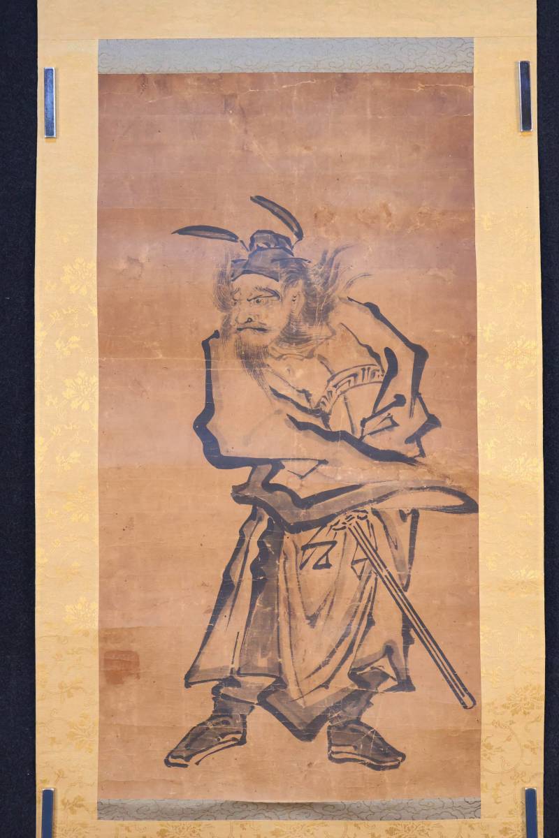 掛軸】〈無款〉『鍾馗図』 （紙本肉筆）/ 中国画 人物図 山水図 花鳥図 