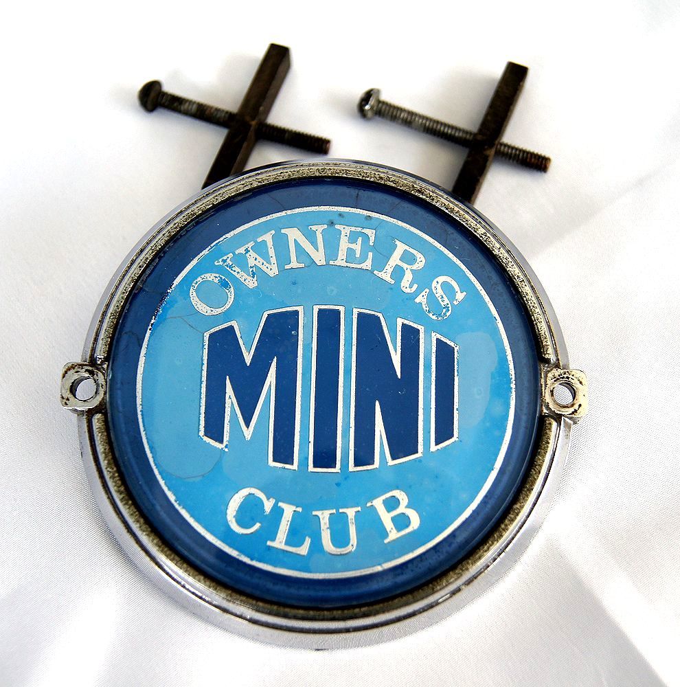 ☆送料無料 当時物オリジナル 英国OWNERS MINI CLUB グリルエンブレム