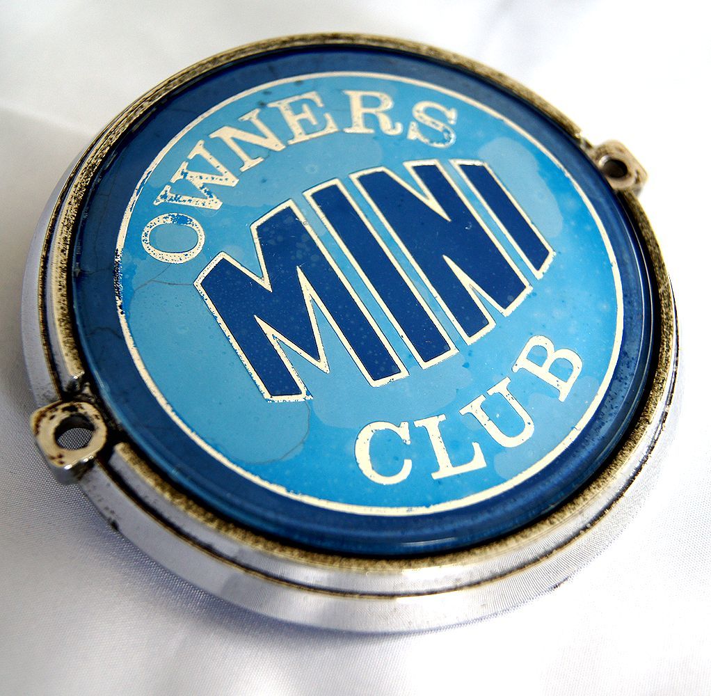 ☆送料無料 当時物オリジナル 英国OWNERS MINI CLUB グリルエンブレム
