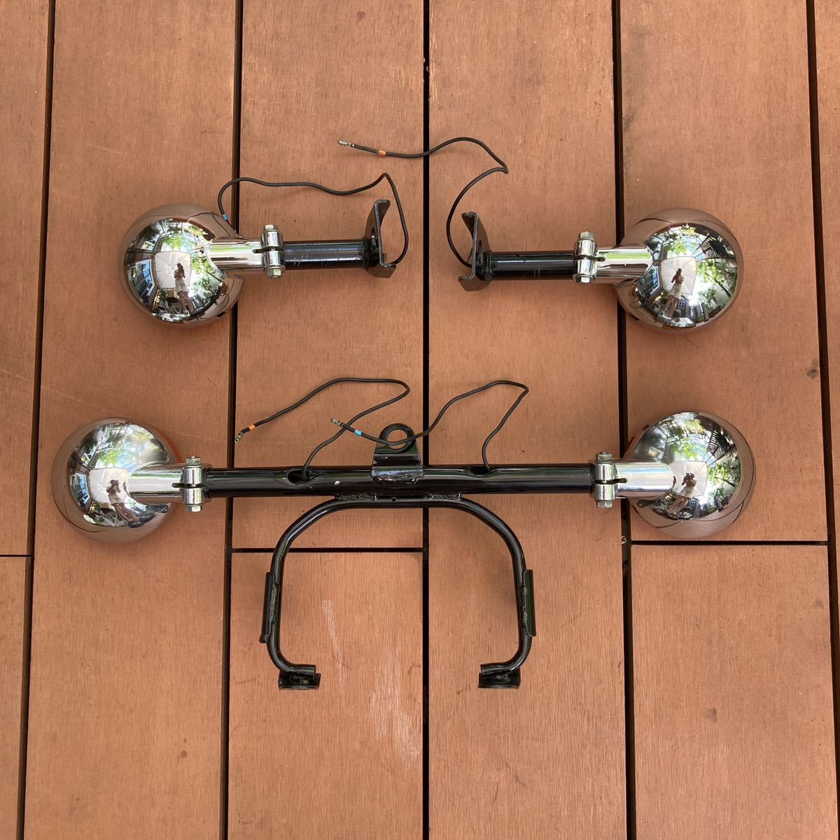 CB400F 海外仕様 ヘッドライトステー ウインカーステー セット ヨンフォア