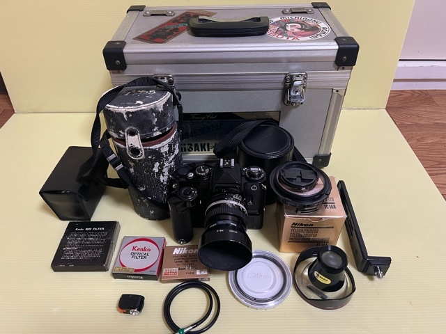 532】 Nikon FE2/MD-12/ NIKKOR ED 180mm 1:2.8/SIGMA ZOOM/TC-14A等々