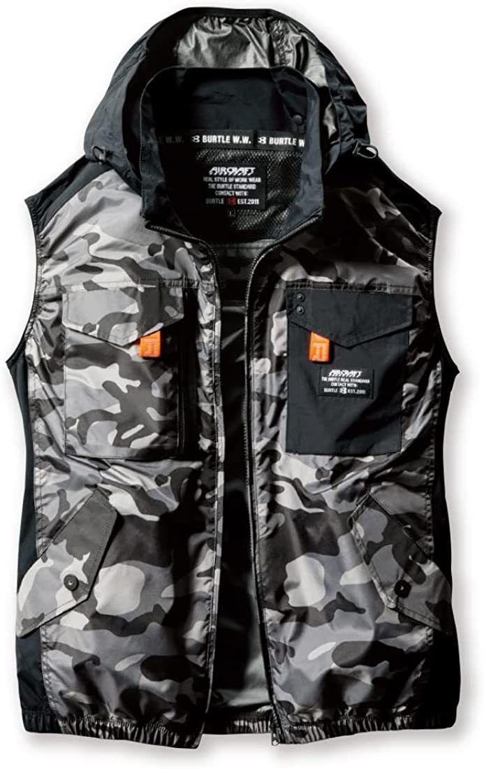 【送料一律300円】 XL(LL)　グレイカモ　ベスト　 バートル 空調服　AC1154　2023年モデル【 服のみ】エアークラフト　ミリタリー仕様