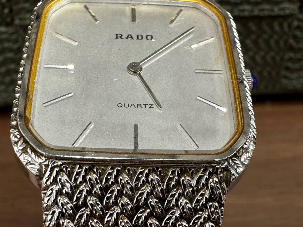 新品電池交換済・稼働】RADO ラドー 160.3566.2 クォーツ 腕時計 電池 