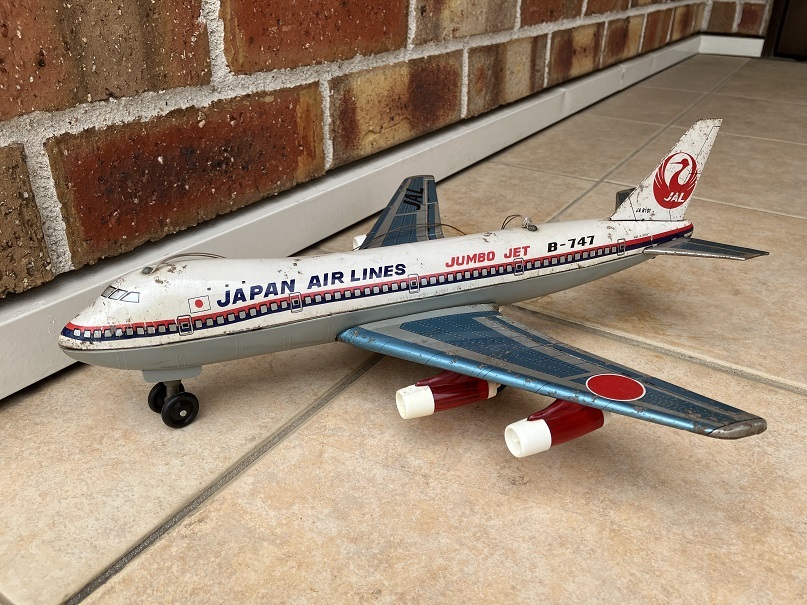 タカトク製☆希少!ブリキ ◇JAL ジャンボジェット B‐747/JUMBO JET