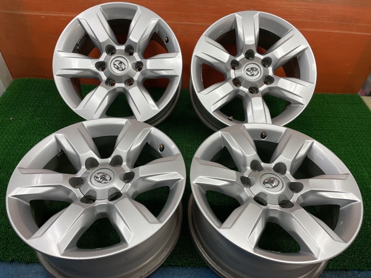 トヨタ プラド純正17×7.5JJ OFF: えらん 25 高崎引き取り可 4本送料