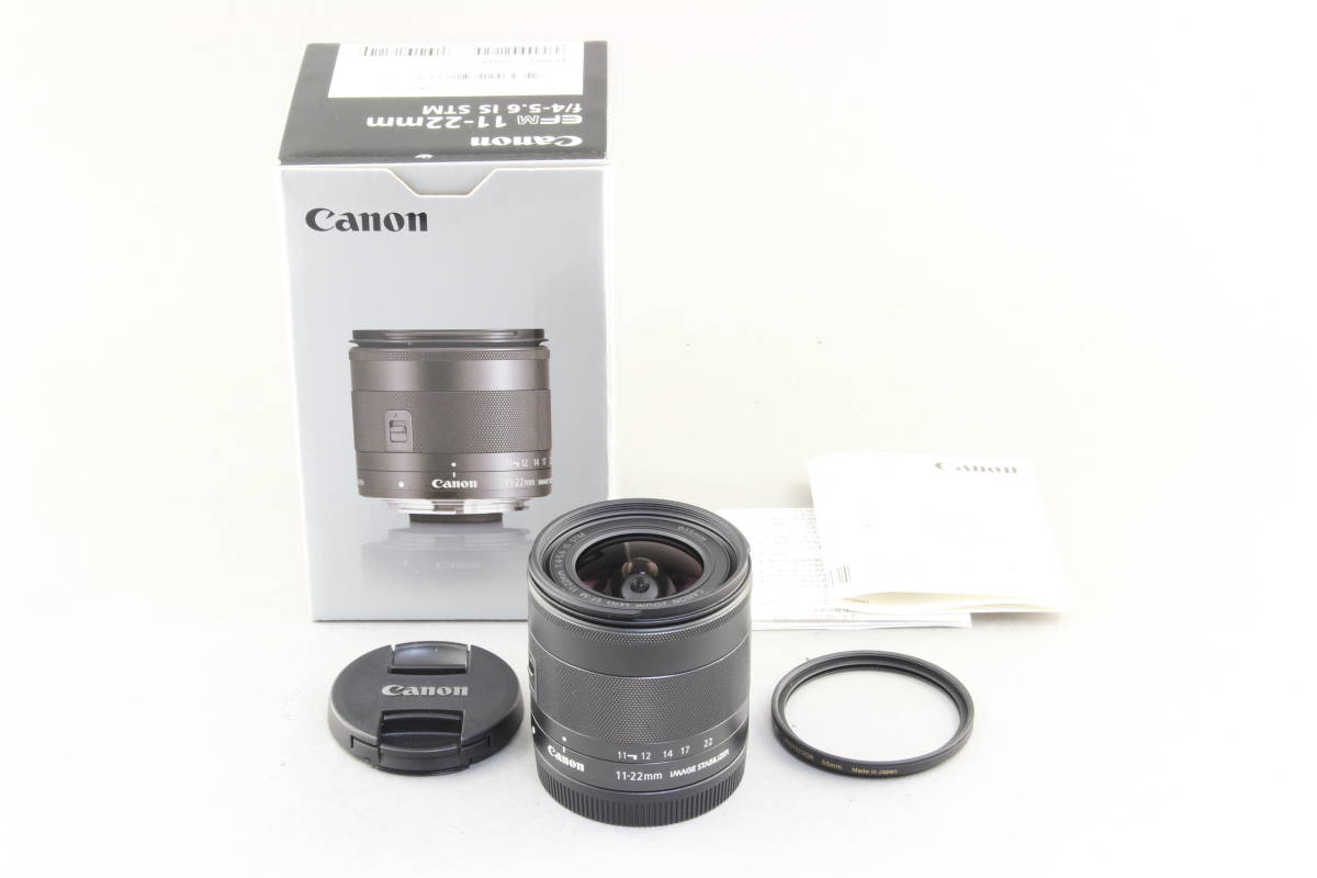 AA (新品級) Canon キャノン EF-M 11-22mm F4-5.6 IS STM 初期不良返品