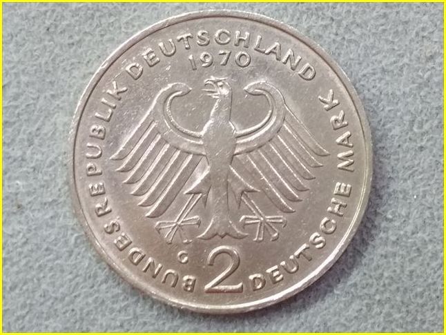 ドイツ連邦共和国 2マルク 1970年 ドイツ 2マルク 硬貨/1970年】 2 MARK/イーグル/旧硬貨 /西ドイツ