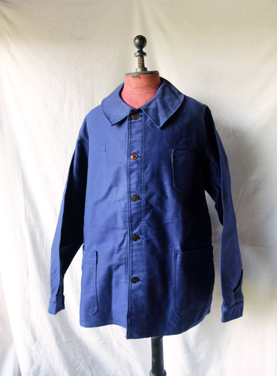 French work jacket ユーロワークジャケット モールスキン 50 60 s モールスキンジャケット ユーロワーク 50 s 60 s EURO Vintage Moleskine French Work Jacket MADE