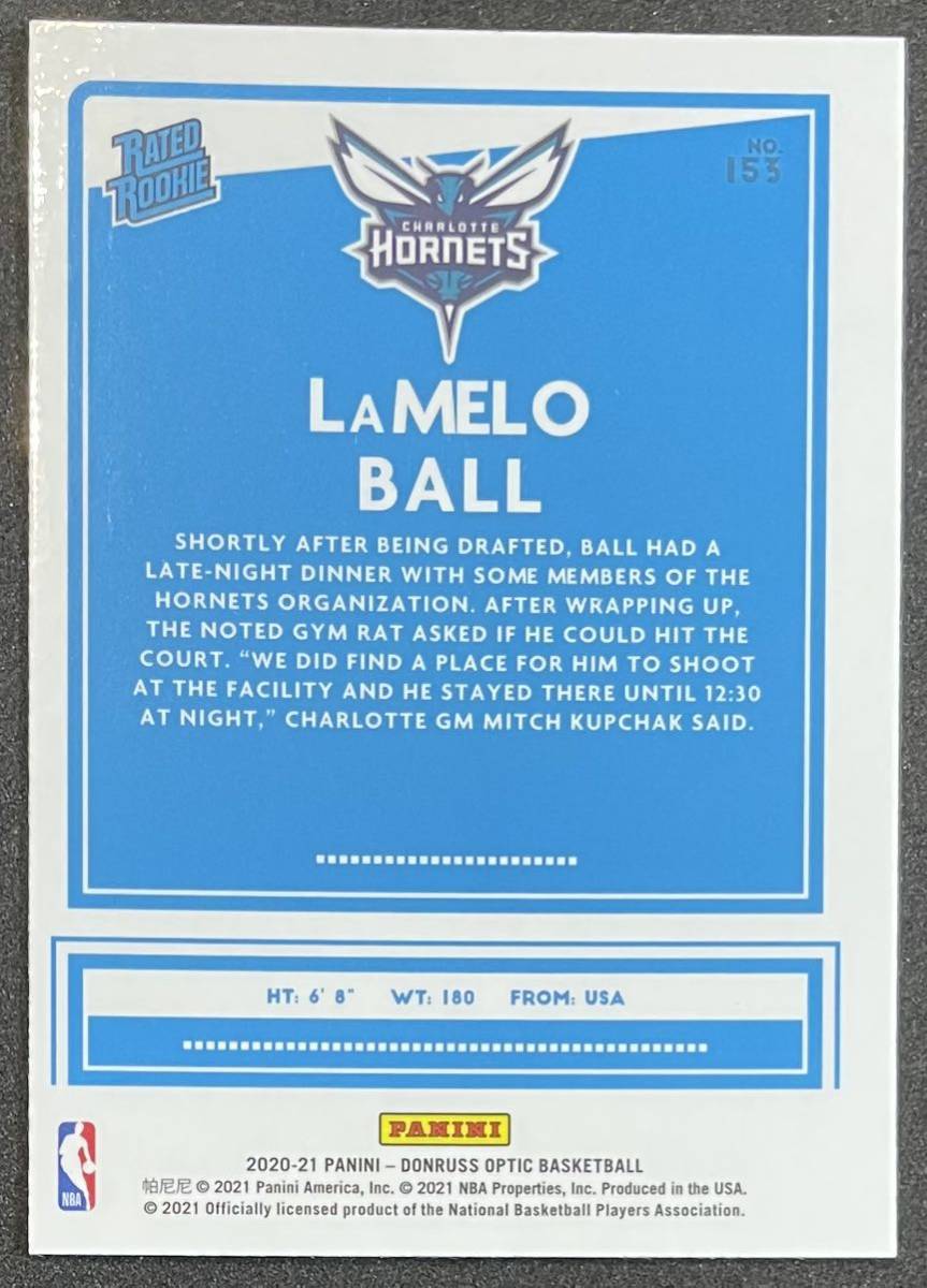 LAMELO BALL ラメロ・ボール RC ルーキーカード 2020-21 PANINI 