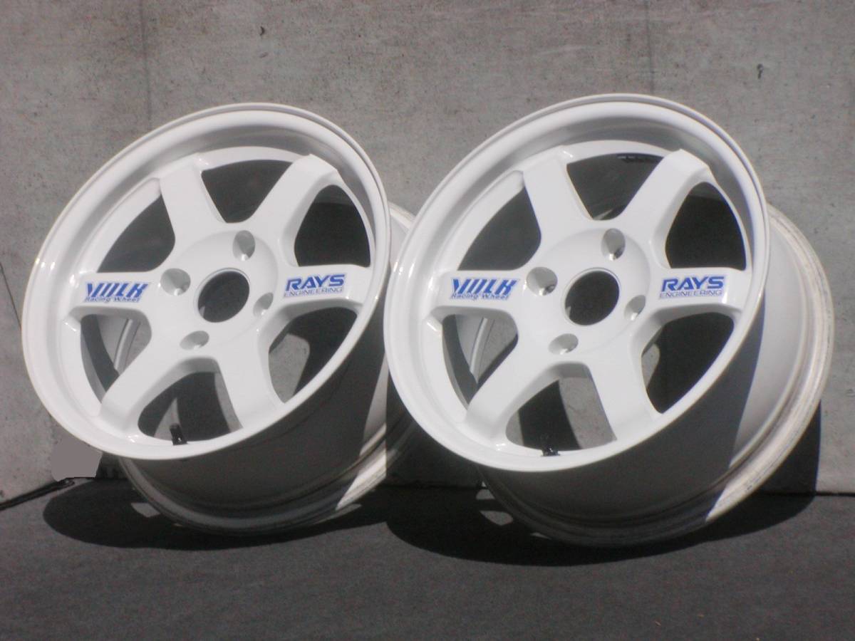 極上 超貴重 絶版 RAYS TE37 6.5J +20 114.3-4H 2本 AE86 カリーナ 