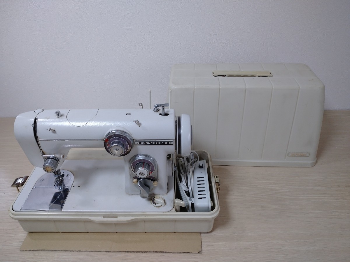 JANOME ジャノメ ミシン 0 MODEL 手工芸 672型 昭和レトロ 52 