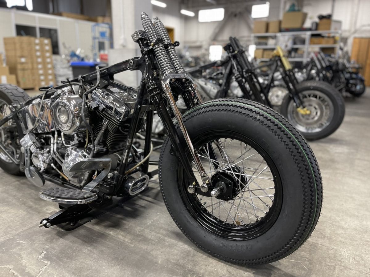 業界最安値】74スプリンガーフォーク19“ ハーレー・ショベル・パン