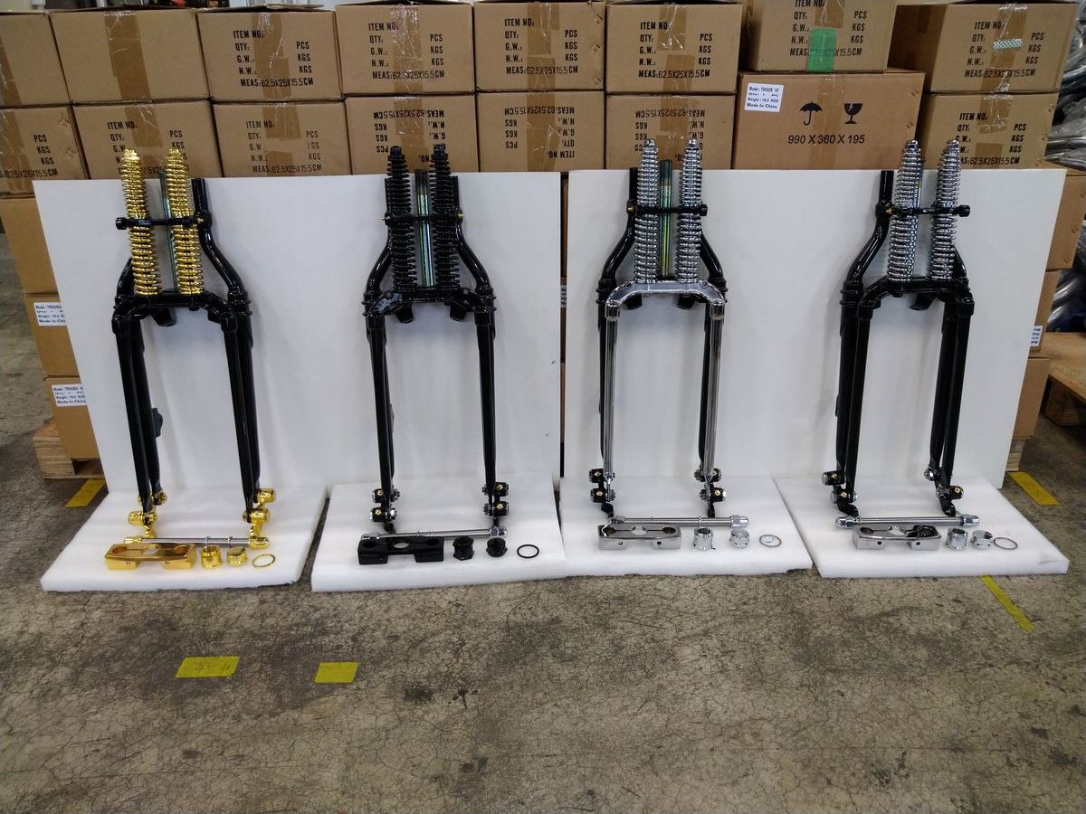 業界最安値】74スプリンガーフォーク19“ ハーレー・ショベル・パン