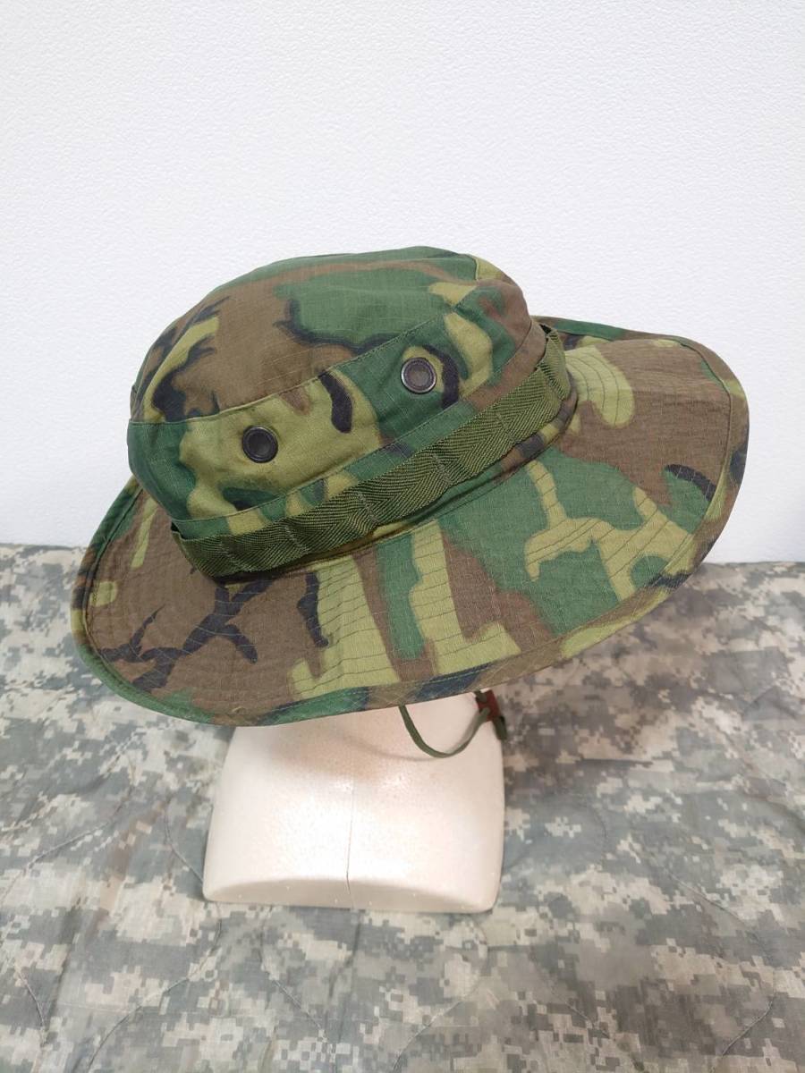 実物 米軍実物 ERDL ブーニーハット 7 1/8 検索用）アメリカ軍 放出品