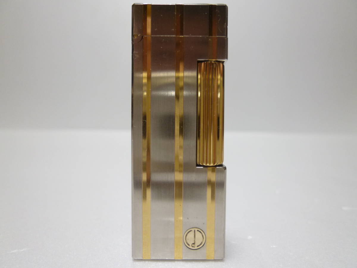  ダンヒル dunhill ライター RL1573 3ライン ヘアライン シルバー＆ゴールド 着火OK 炎調整OK(ダンヒル)｜売買されたオークション情報、yahooの商品情報をアーカイブ公開 - オークファン ダンヒル