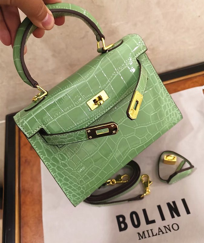 最高峰28万◇イタリア・ミラノ発*BOLINI・最上級牛革・クロコダイル 