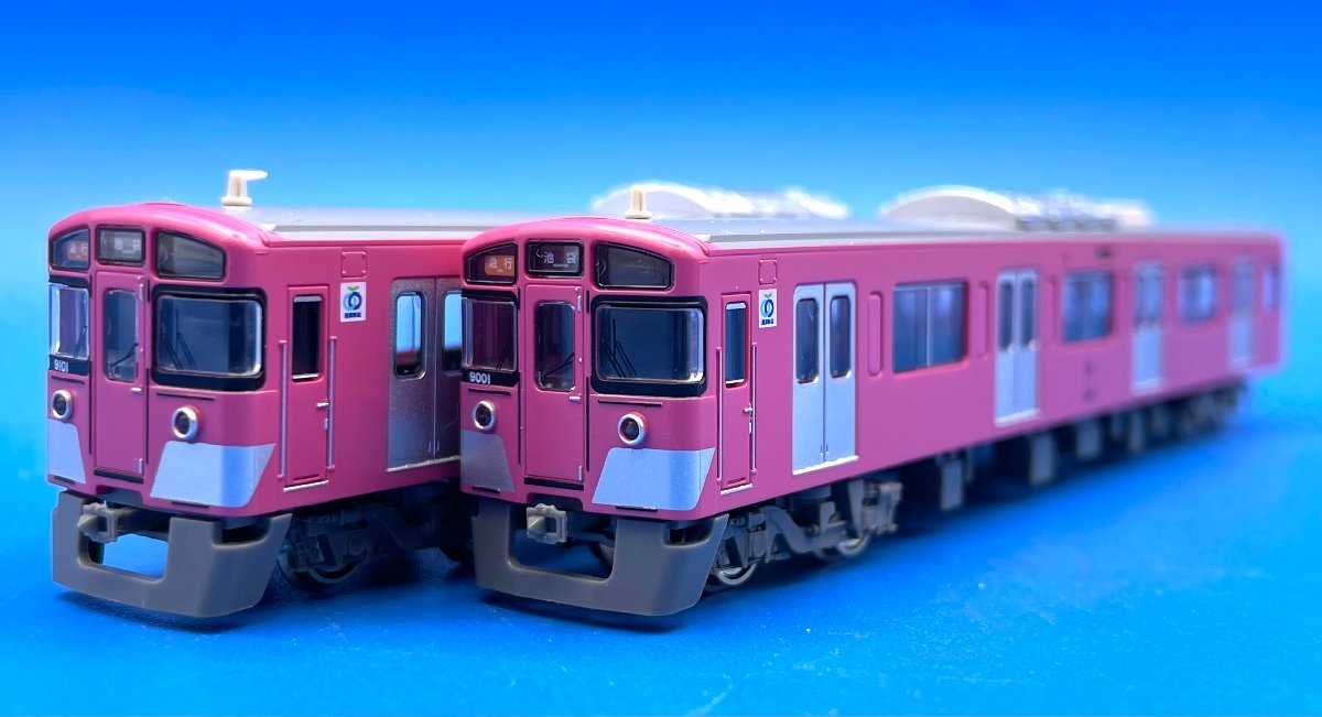 グリーンマックス 西武9000系 (9101編成 ピンク 行先点灯)開封
