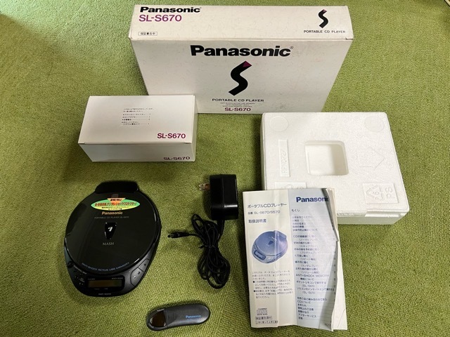 Panasonic☆パナソニック☆SL-S670☆ポータブルCDプレーヤー☆動作確認済み