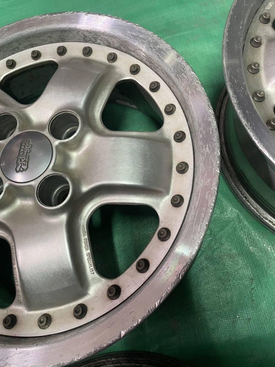 当時物！ MUGEN 無限 M2 14インチ 4穴 PCD100 6J オフセット38 ハブ径56
