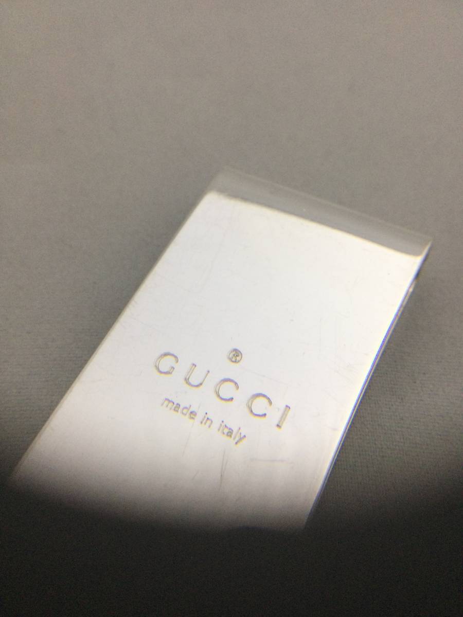 GUCCI グッチ Gロゴ マネークリップ シルバー 925【B725920