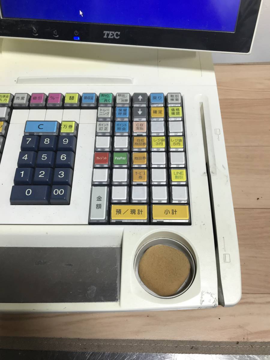 ☆EE160【中古現状品】 POSレジ 東芝TEC M-8750 -MS-4A1-1-R